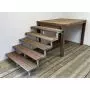 Stairs landing hardwood DD-NO-ME06 - H 6 steps 105cm thumbnail