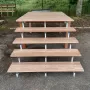 Stairs landing hardwood DD-NO-ME06 - H 6 steps 105cm thumbnail
