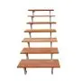 Escalier en acier BALI, 7 marches en bois exotique Bangkirai, Hauteur 122 cm - L 80 cm thumbnail