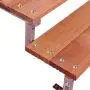 BALI Stalen buitentrap met treden van hardhout thumbnail