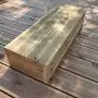 Opstapje - tuintrap trede stapelbaar - 4 planken breedte 140cm H17cm thumbnail