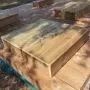 Opstapje - tuintrap trede stapelbaar - 4 planken breedte 140cm H17cm thumbnail