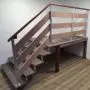 Stairs landing hardwood DD-NO-ME06 - H 6 steps 105cm thumbnail