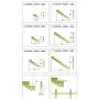 Cosciale-per scala 6 gradini legno autoclave-h102cm-Set da 3 pezzi thumbnail