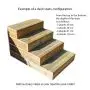 Gradino per scala esterna modulare - 8 tavole L80cm H17cm thumbnail