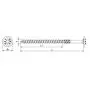 Hardwood screw Ø8mm stainless steel wafer head 40mm - 25pcs thumbnail