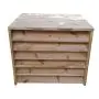BRIZA - Copri condizionatore esterno tetto piano in legno, chiuso su 3 lati thumbnail
