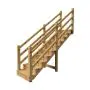 Terrassentreppe VENEZIA mit Treppengeländer, 10 Stufen, H173cm versch. Breiten thumbnail