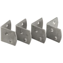 Set d'équerre de fixation acier galvanisé 35x35x30mm (4 pièces)