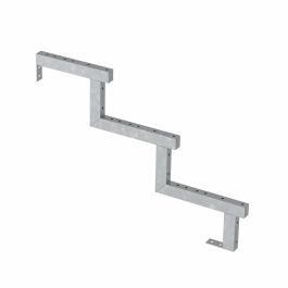 Limon acier galvanisé 3 marches – H 51cm – 1 pièce 