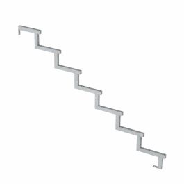 Stahl Treppenwange 7 Stufen - Option für Setzstufen-Höhe 119cm