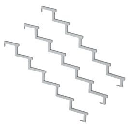 Pack de 3 zancas para escalera de 6 peldaños - 102cm - opción contrahuellas