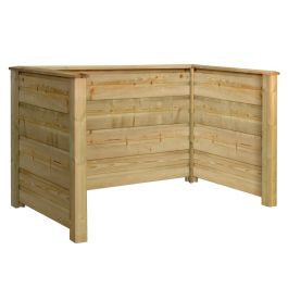 Cache poubelle 194x97x108cm - Naturel - PLANK