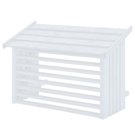 Klimaanlageverkleidung aus KDI Holz weiss 96x56x78cm