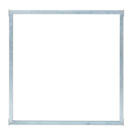 Glass Garden Screen in steel frame - tempered glass - 90x90cm