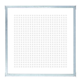 Screen-printed Glass Balcony Screen - tempered - in frame - 90x91cm