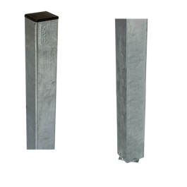 Steel fence post square 45x45x1860mm for casting into concrete