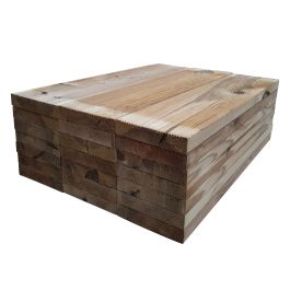 Pack 21x Decking board 60cm (1,83m&sup2;) - 27x145mm pressure treated - double ridge-smooth
