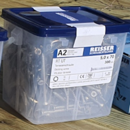 Decking screws stainless steel 5x70mm - Reisser RT UT A2 - 300pcs