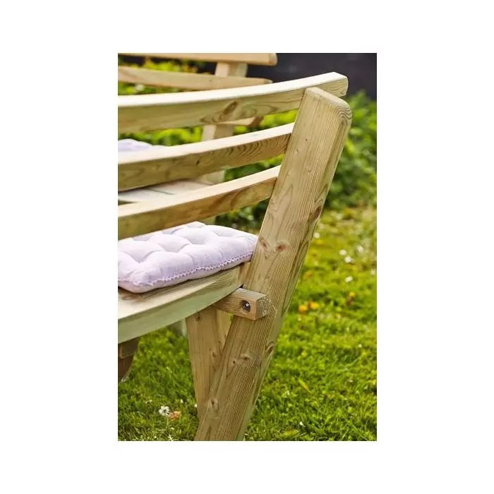 ronde picknicktafel met banken en rugleuning- 8p-geimpregneerd hout