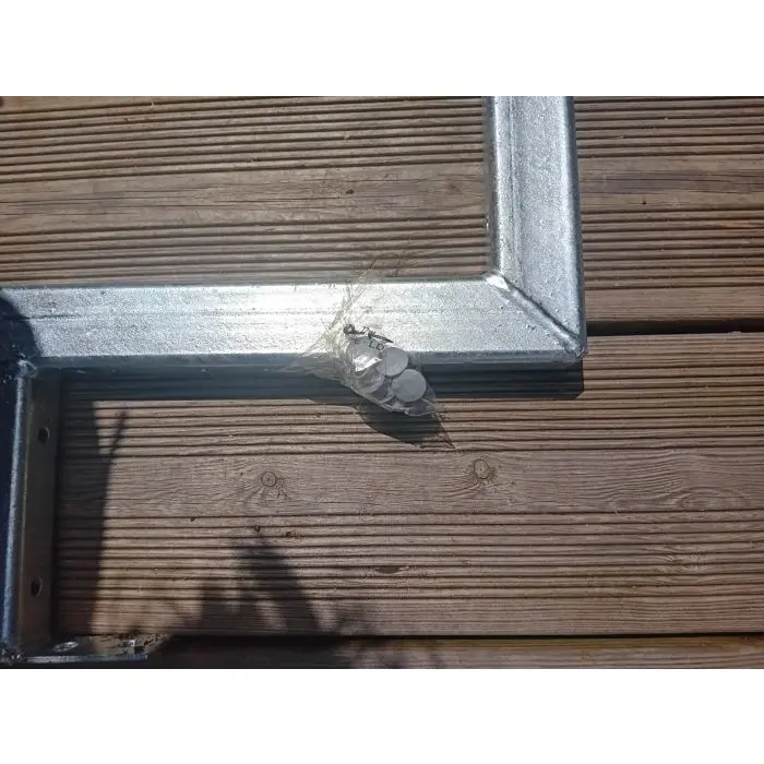 Steel deck stair stringer 7 steps - h119cm - with option to install countersteps