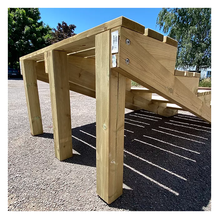Stützpfosten für Außentreppe 5 Stufen 9x9x85cm