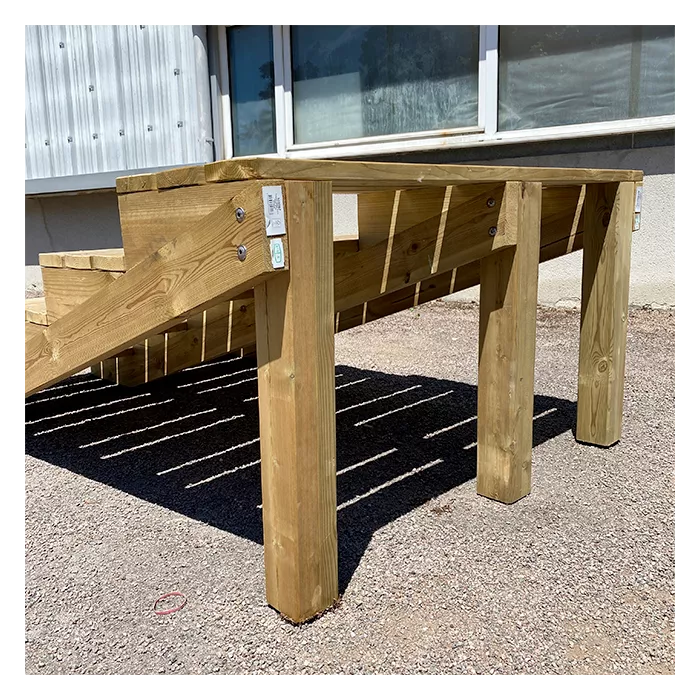 Stützpfosten für Außentreppe 5 Stufen 9x9x85cm