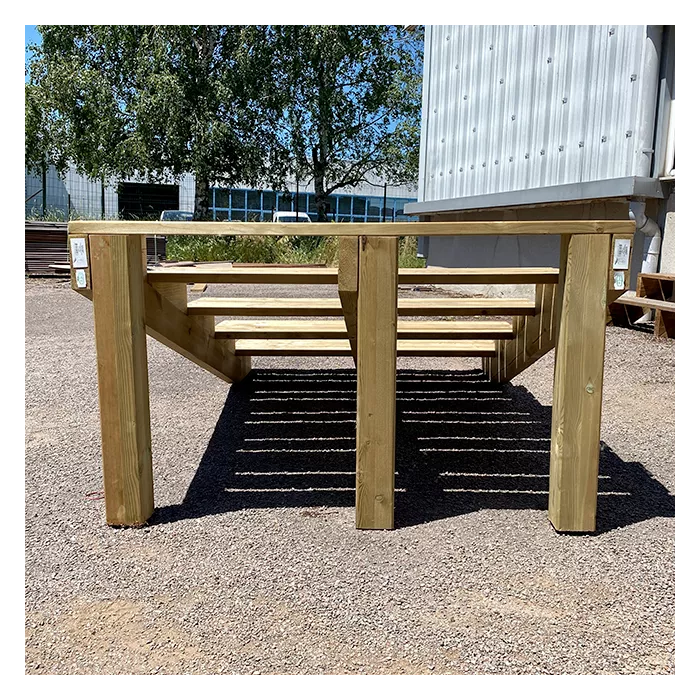 Stützpfosten für Außentreppe 5 Stufen 9x9x85cm