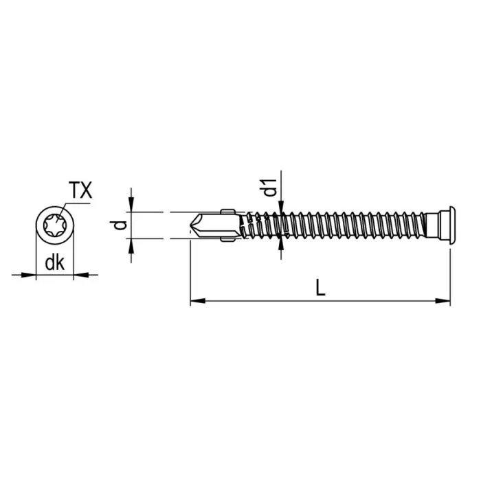 CABRI Decking screw - Stepped head - 5,5 x 45 mm - 240pcs
