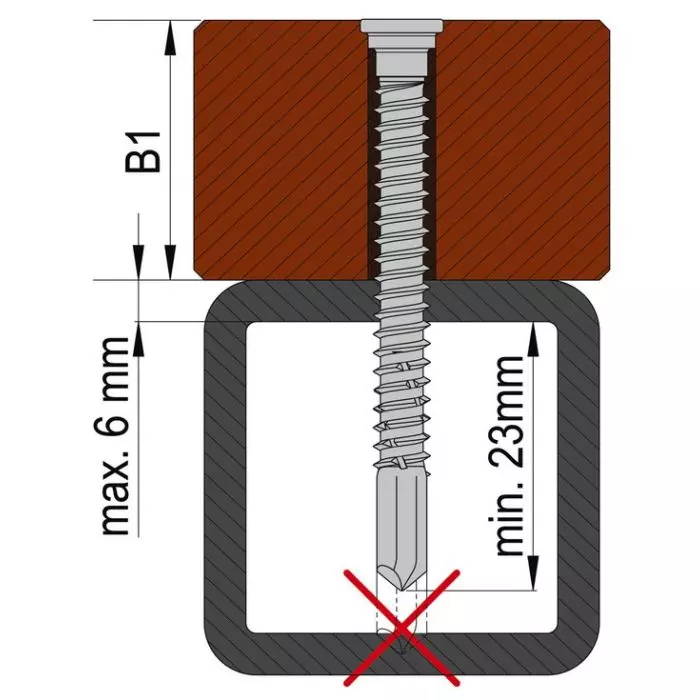 CABRI Decking screw - Stepped head - 5,5 x 45 mm - 240pcs