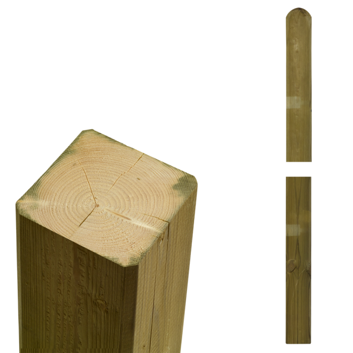 dividend bevel Onbevredigend Tuinpaal geïmpregneerd hout, naturel 7x7x270cm