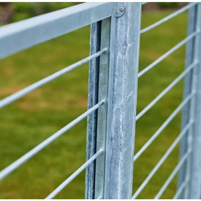 Deck railing panel 90x90cm CUBIC with steel bars