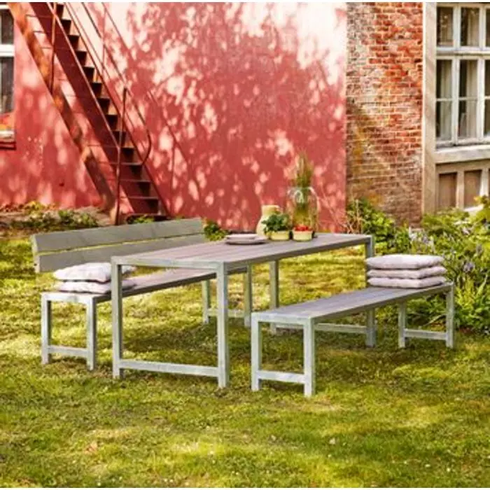 Banc extérieur Plank 3 pers (176cm) - Différents bois et coloris