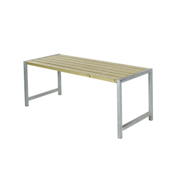 Table de jardin Plank 6pers - Bois autoclave - pin naturel