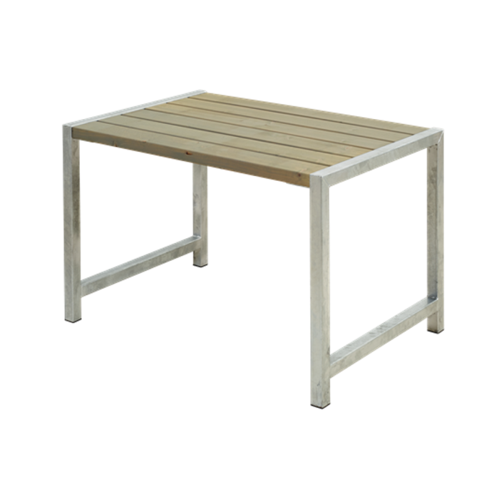 Table de jardin Cafe 4pers - Bois autoclave lasuré gris vert