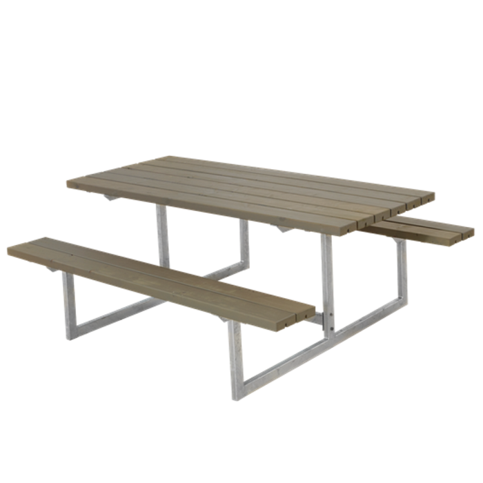 Table forestière Basic, lasure gris vert