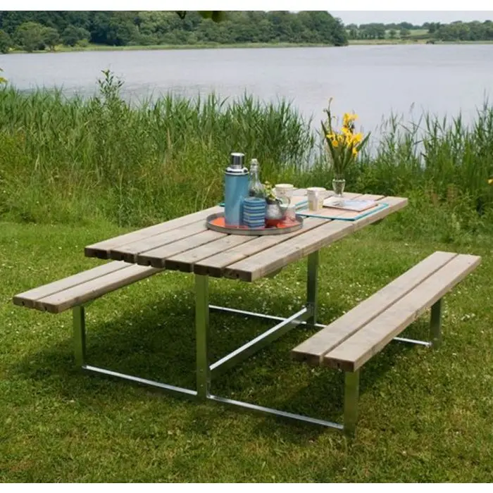 Mesa picnic BASIC 177x160x73cm Natural 