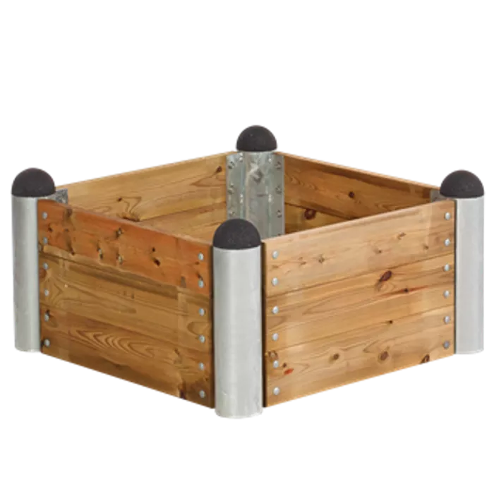 Hochbeet 4-eckiges Modell 6-80x80x36cm Lärche Holz Hochbeet 4-eckiges Modell 6-80x80x36cm Lärche Holz