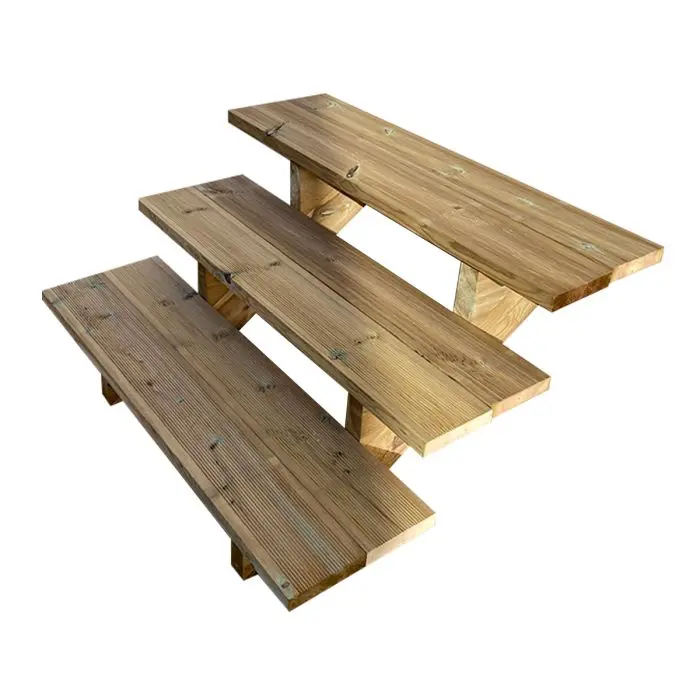 Scala esterna BERLIN, 3 gradini, Altezza 54cm, L 100cm, senza alzate Scala esterna BERLIN, 3 gradini, Altezza 54cm, L 100cm, senza alzate