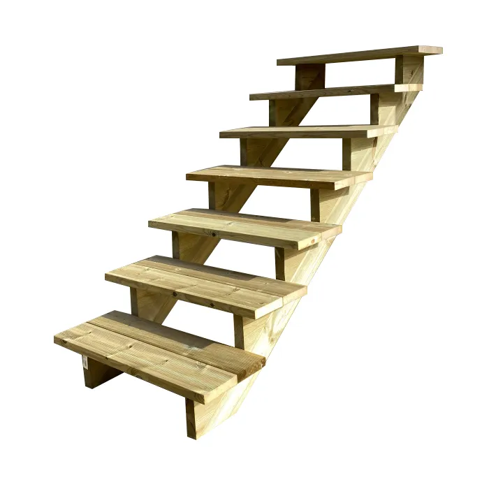 Scala esterna BERLIN, 7 gradini, Altezza 122cm, L 100cm, senza alzate Scala esterna BERLIN, 7 gradini, Altezza 122cm, L 100cm, senza alzate