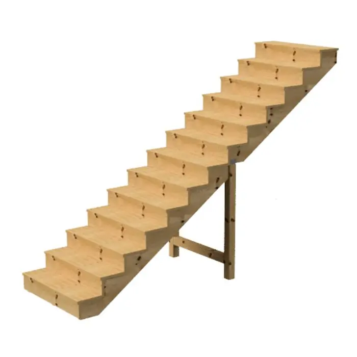 Scala esterna BERLIN, 13 gradini, Altezza 224cm, L 80 cm, con alzate. Scala esterna BERLIN, 13 gradini, Altezza 224cm, L 80 cm, con alzate.