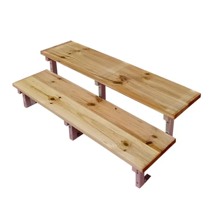 Scala in metallo OSLO, 2 gradini, Altezza 37cm e larghezza 120cm