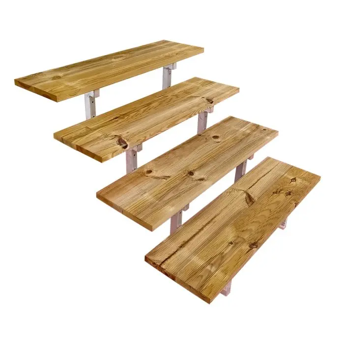 Escaleras exteriores OSLO de acero y madera autoclave 71x100cm Escaleras exteriores OSLO de acero y madera autoclave 71x100cm