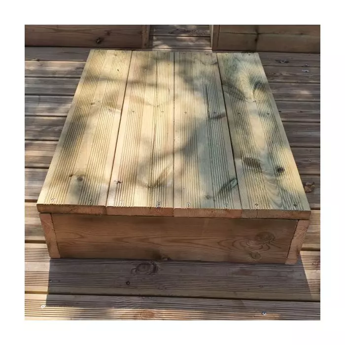 Opstapje - tuintrap trede stapelbaar - 4 planken breedte 140cm H17cm