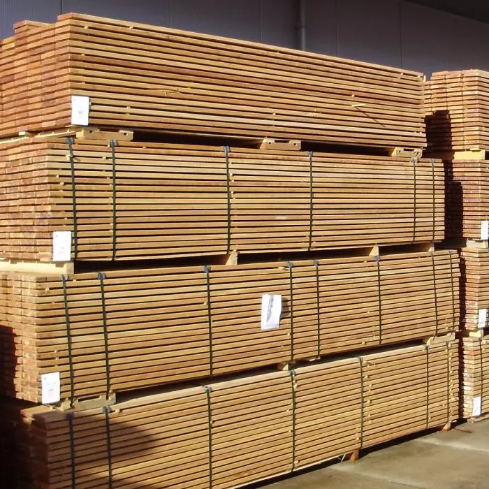 Tablón madera exterior Red Balau 28x145mm L 120cm