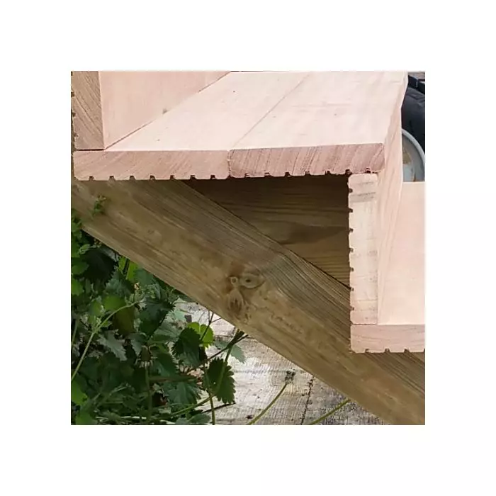 Lame terrasse bois exotique Red Balau Bangkirai 28x145 ASR l100cm