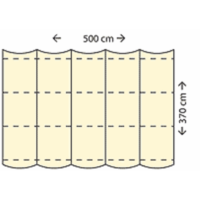 Coolfit Faltsonnensegel 370x500cm Farbe: anthrazit