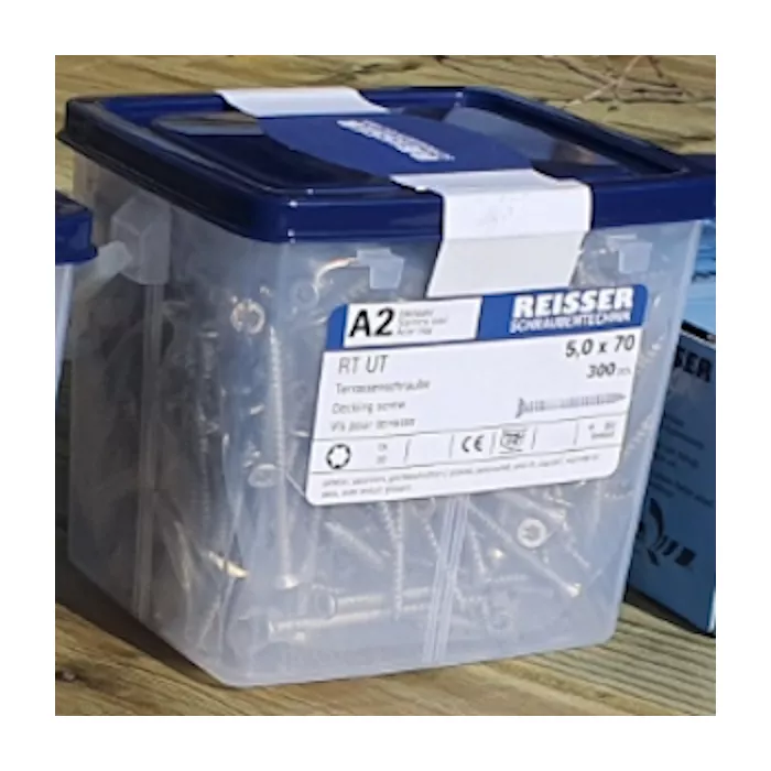 Decking screw stainless steel 5x70mm Reisser RT-UT A2 Decking screw stainless steel 5x70mm Reisser RT-UT A2