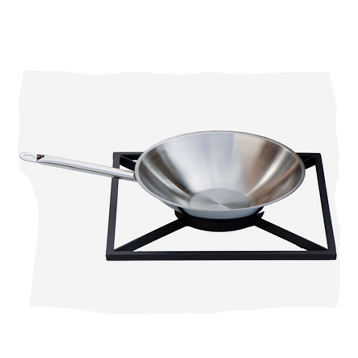 Kit Wok avec sa grille pour Braai, barbecue sud africain