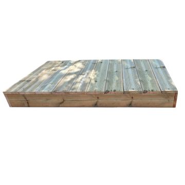 Opstapje - tuintrap trede stapelbaar - 10 planken breedte 80cm H17cm